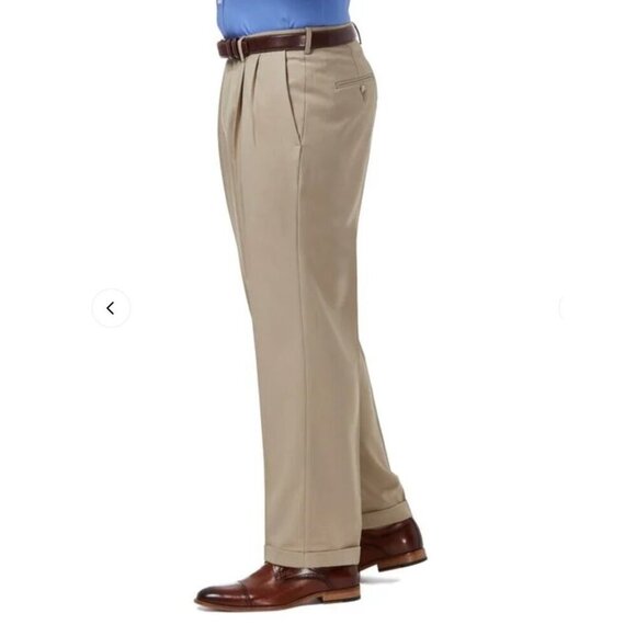 Haggar Premium Comfort Classic Fit Stretch Stria Dress Pant 36W x 30L NWT - Picture 2 of 5